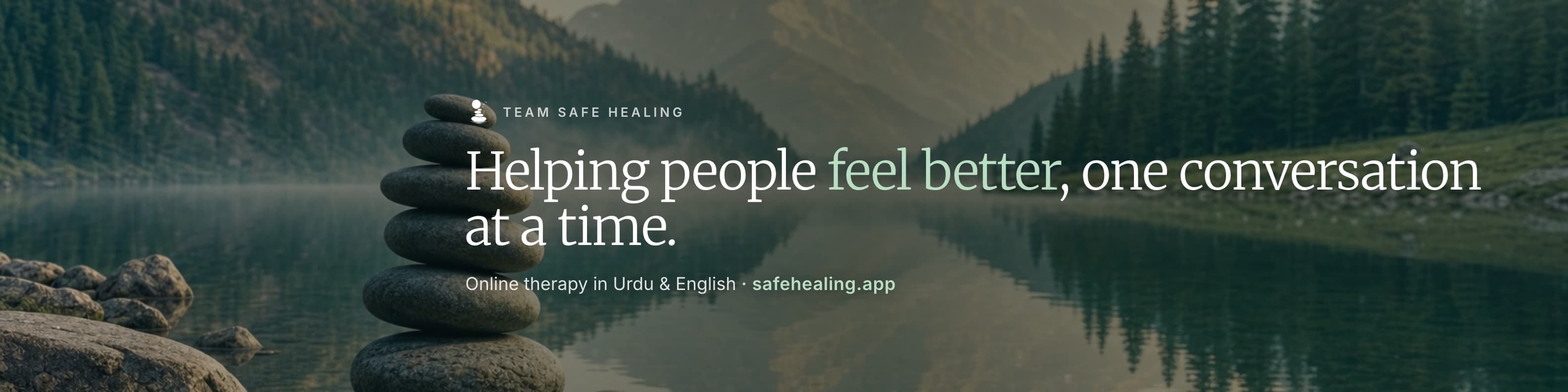 LinkedIn banner: Helping people feel better