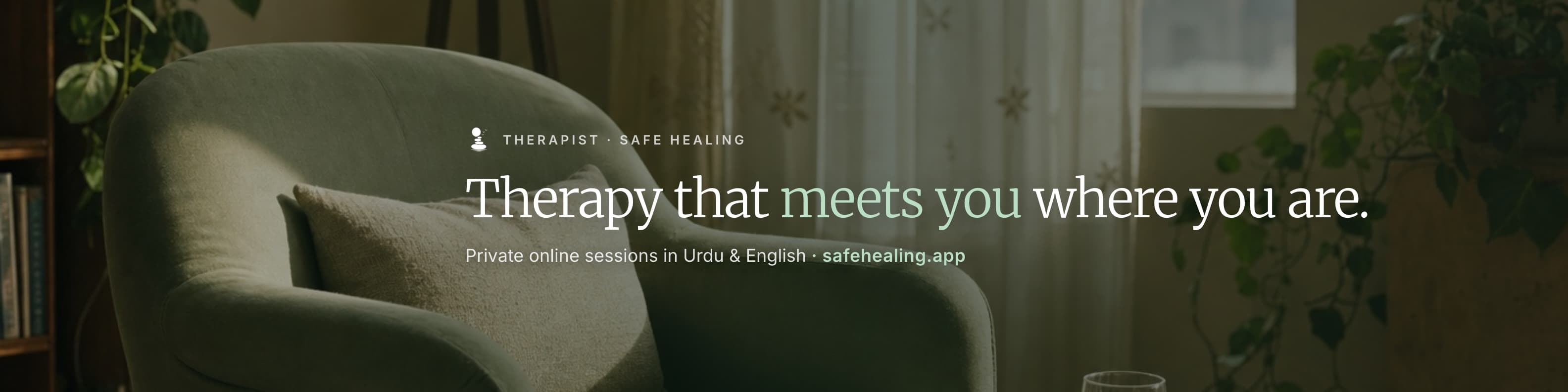 LinkedIn banner: Therapy that meets you where you are